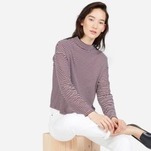 Everlane square cropped mock turtleneck